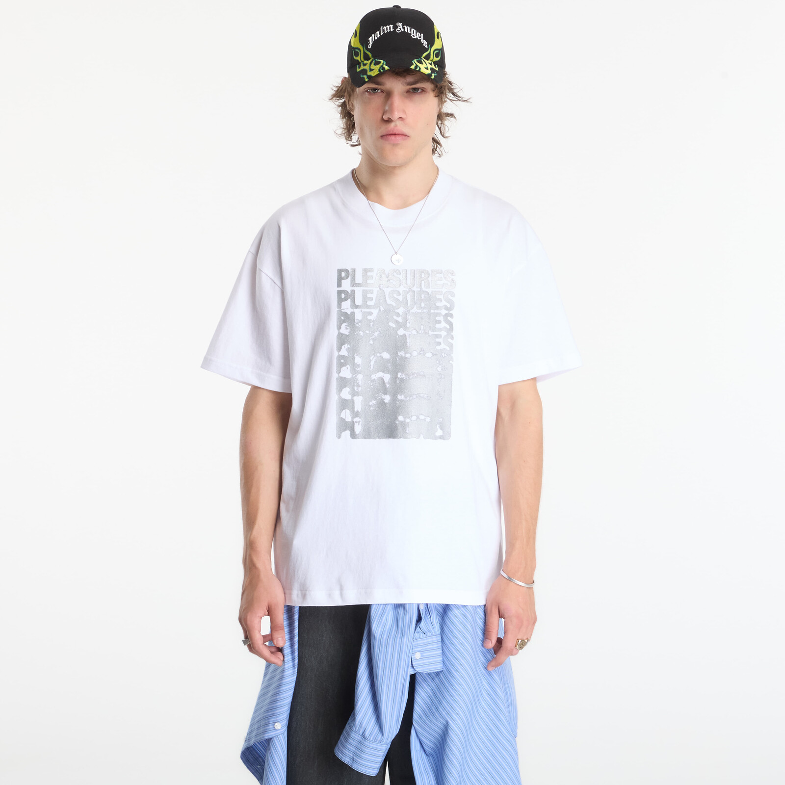 Tričko PLEASURES Immolate T-Shirt White M