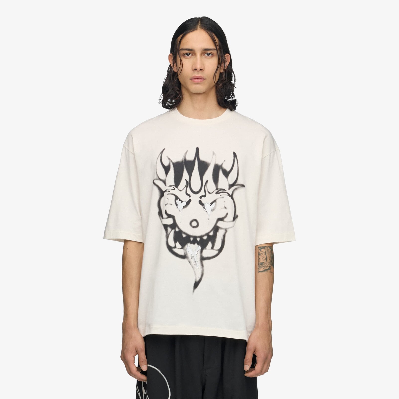 Tričko Y-3 Chito Graphic Short Sleeve Tee Chalk White M