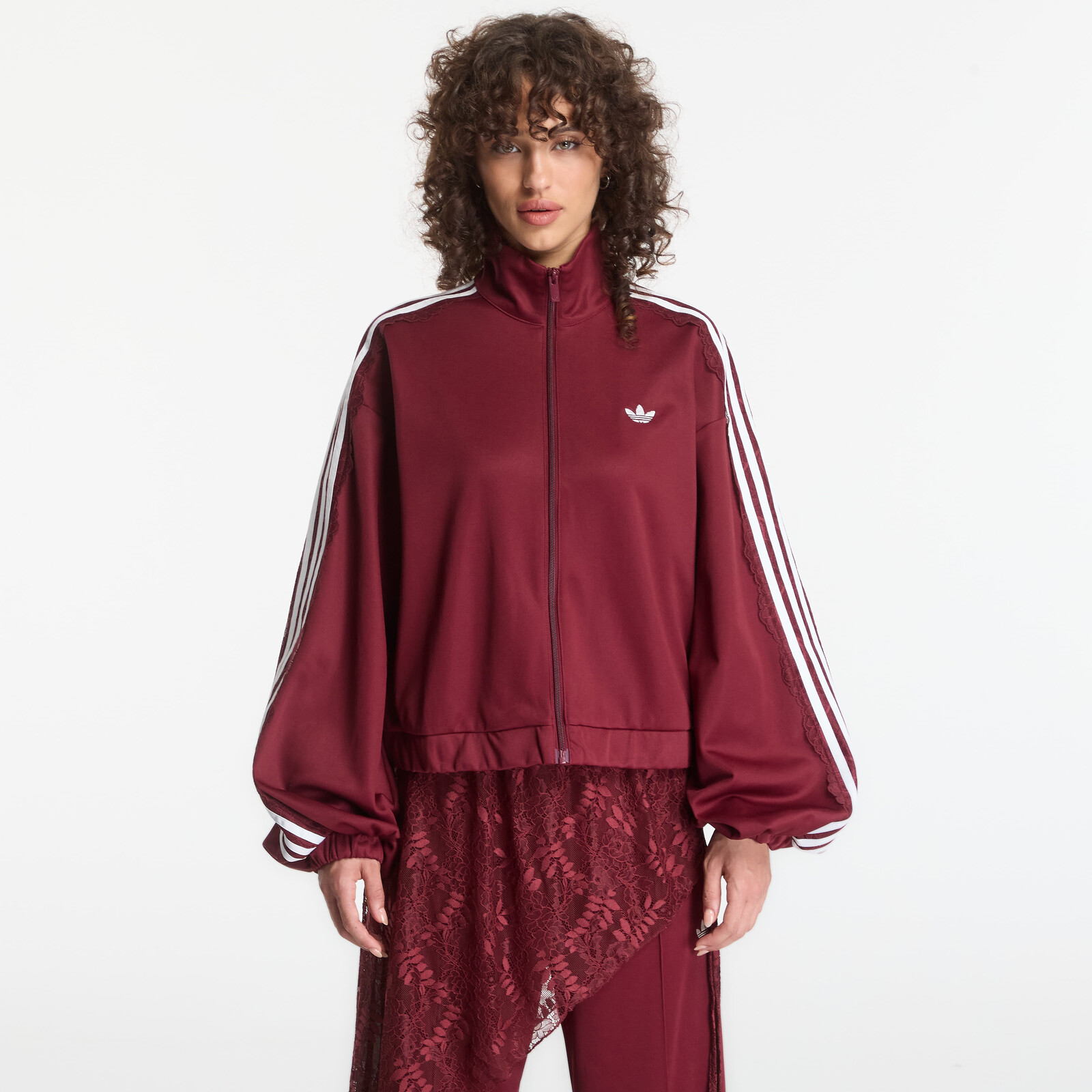 Bunda adidas Lace Oversized Archive Track Top Shadow Red M