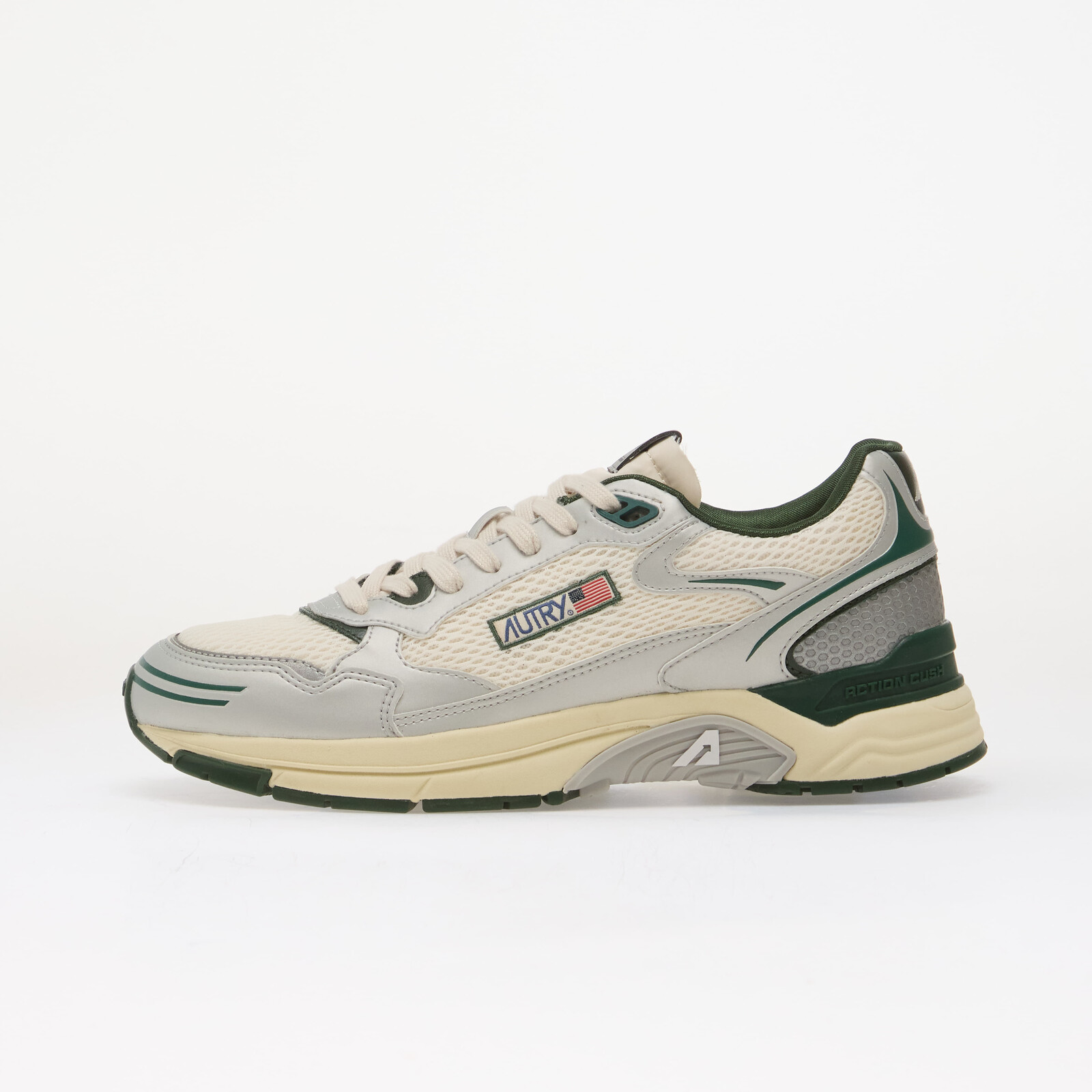 Tenisky Autry Hyperway Low Man Silver/ Green EUR 44