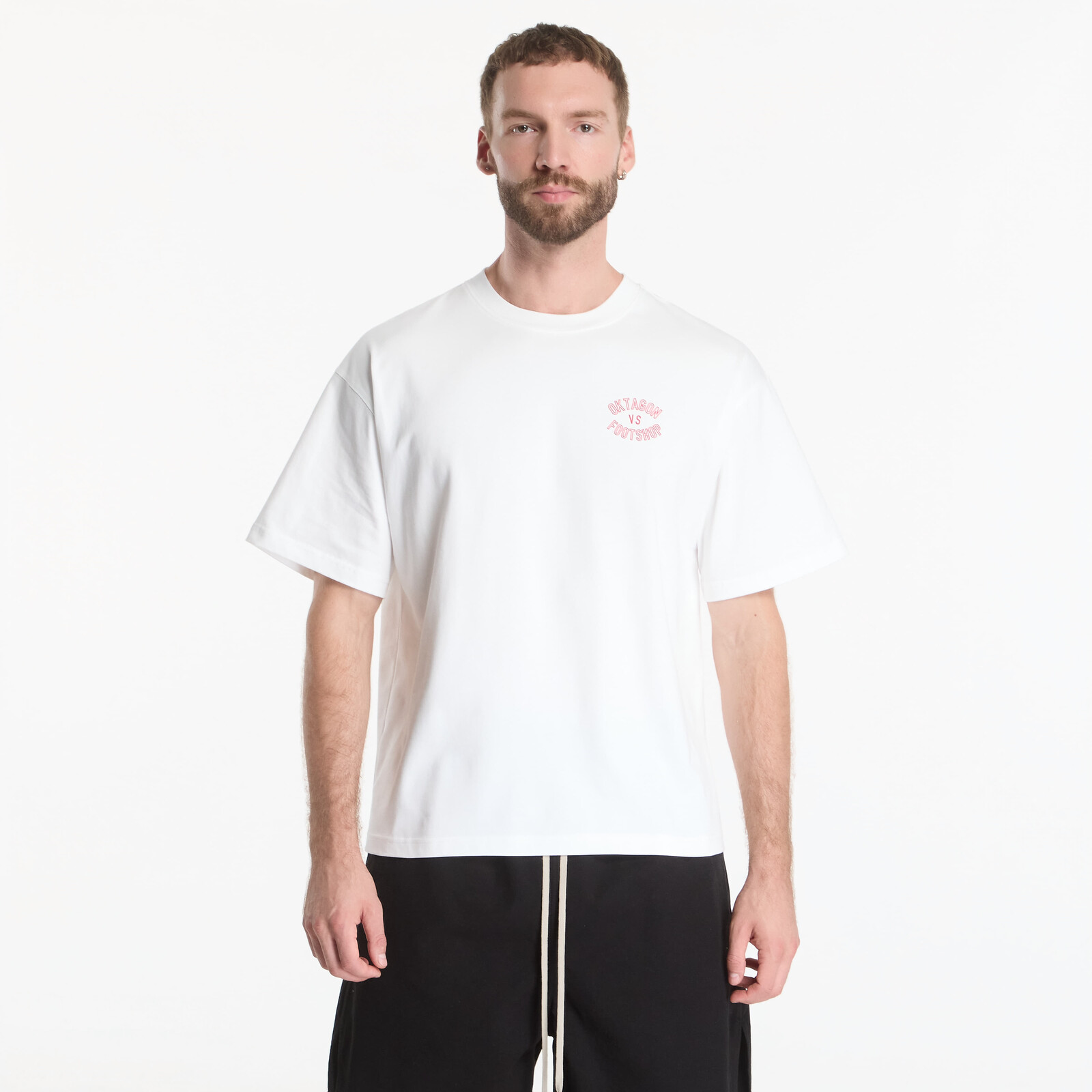 Tričko Footshop x Oktagon T-Shirt Saw White XL