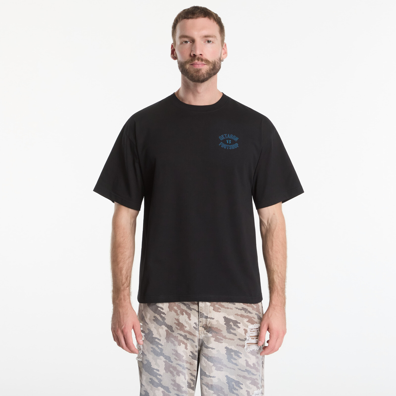 Tričko Footshop x Oktagon T-Shirt X-Ray Black XS