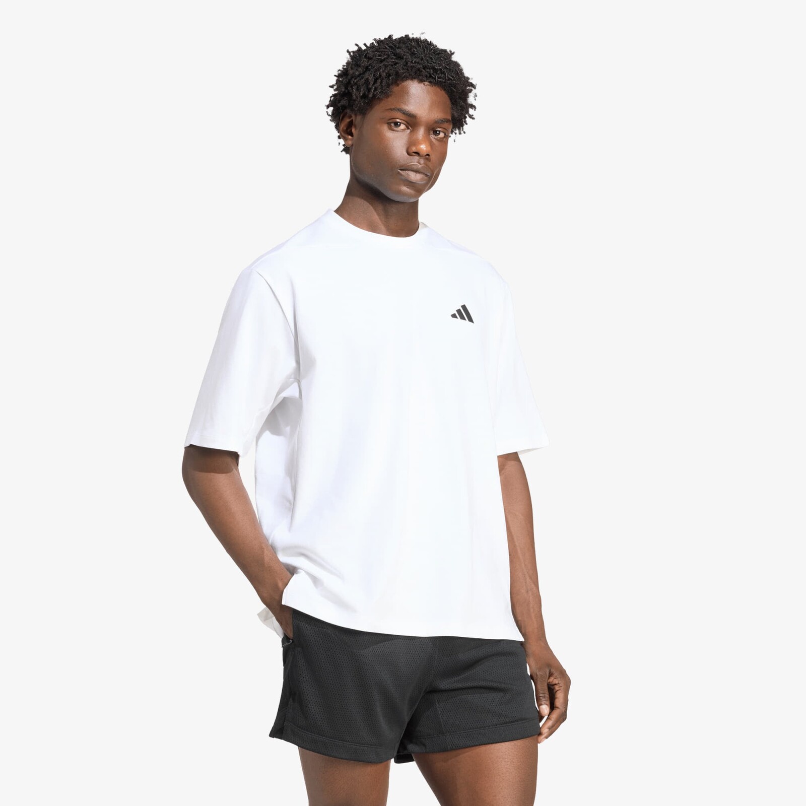 Tričko adidas Primelift Essentials Workout Graphics Tee White M
