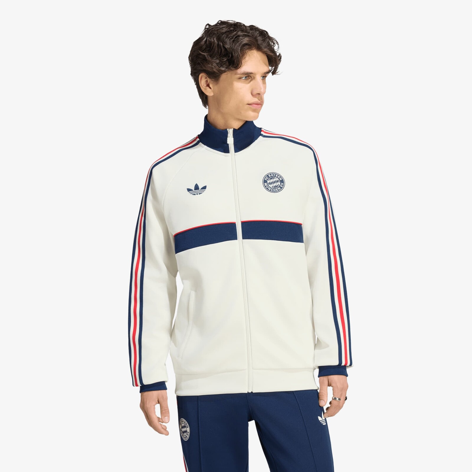 Bunda adidas FC Bayern Muenchen OG Track Top Core White/ Night Indigo XL