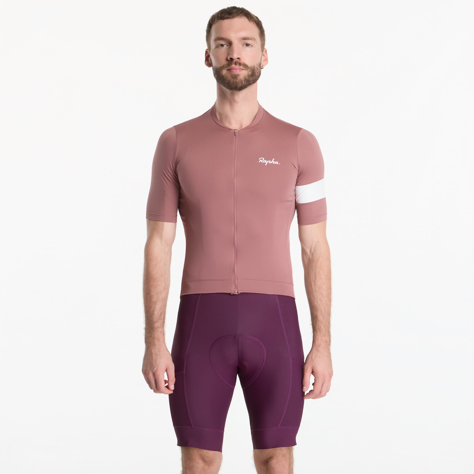 Dres Rapha Men's Core Jersey Rose Brown/ White M