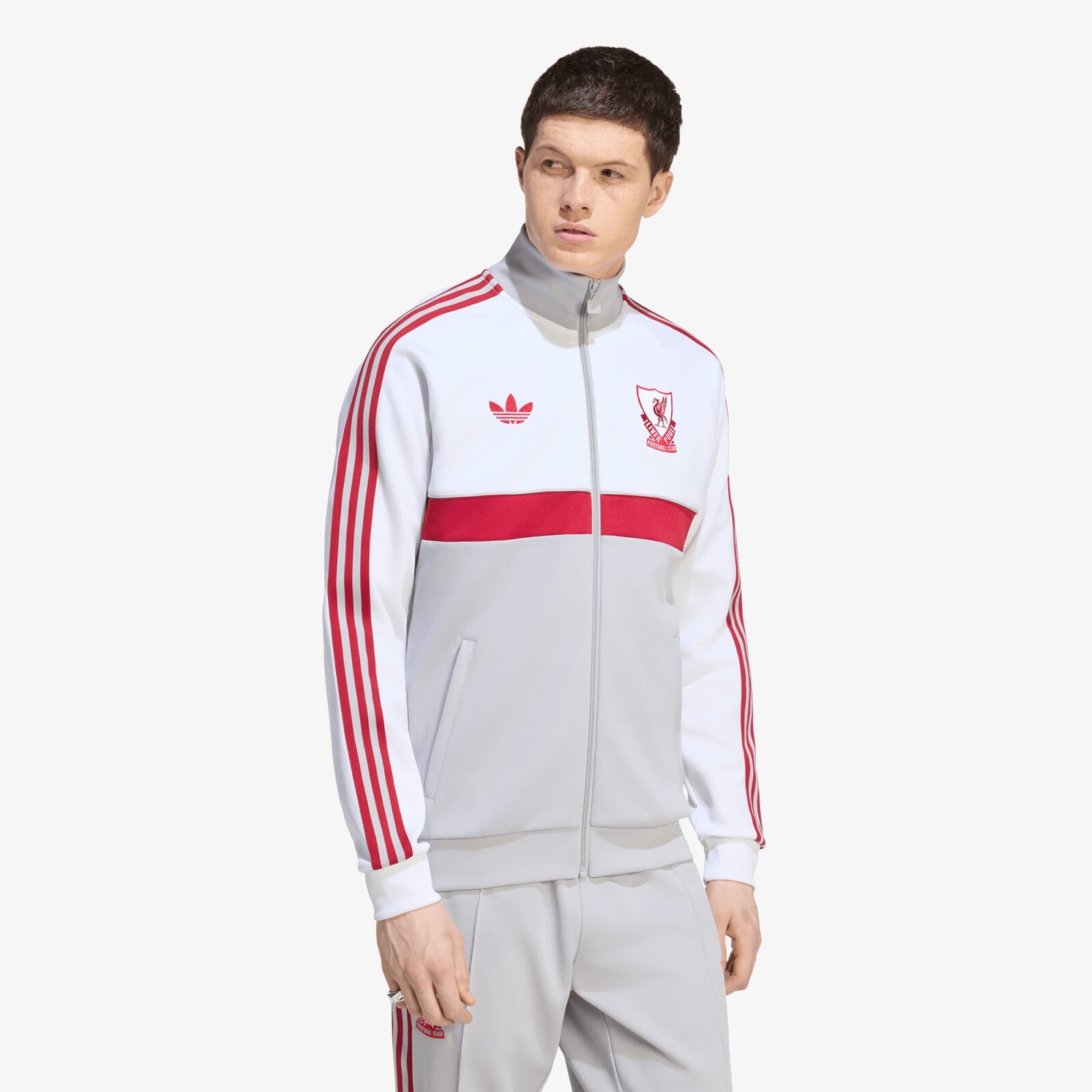 Bunda adidas Liverpool FC Originals Track Top White/ Grey Two XXL