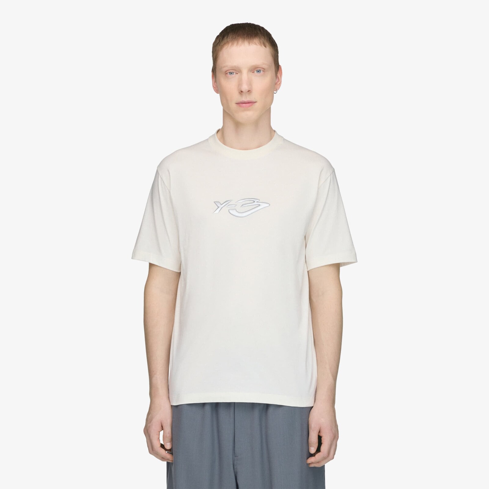 Tričko Y-3 Liquid Logo Short Sleeve Tee UNISEX Chalk White M