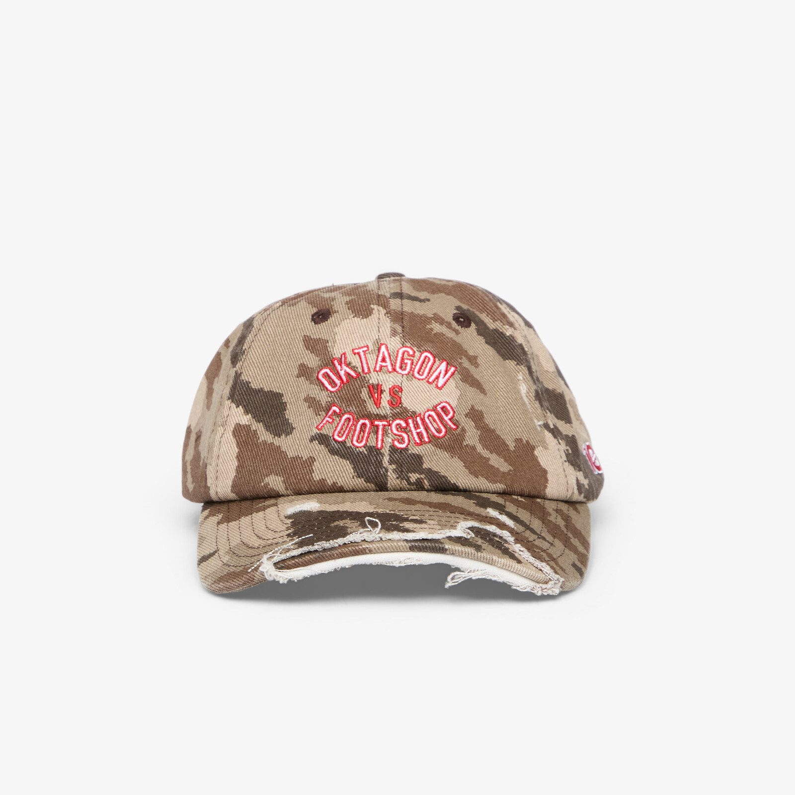 Šiltovka Footshop x Oktagon Camo Cap Brown Universal