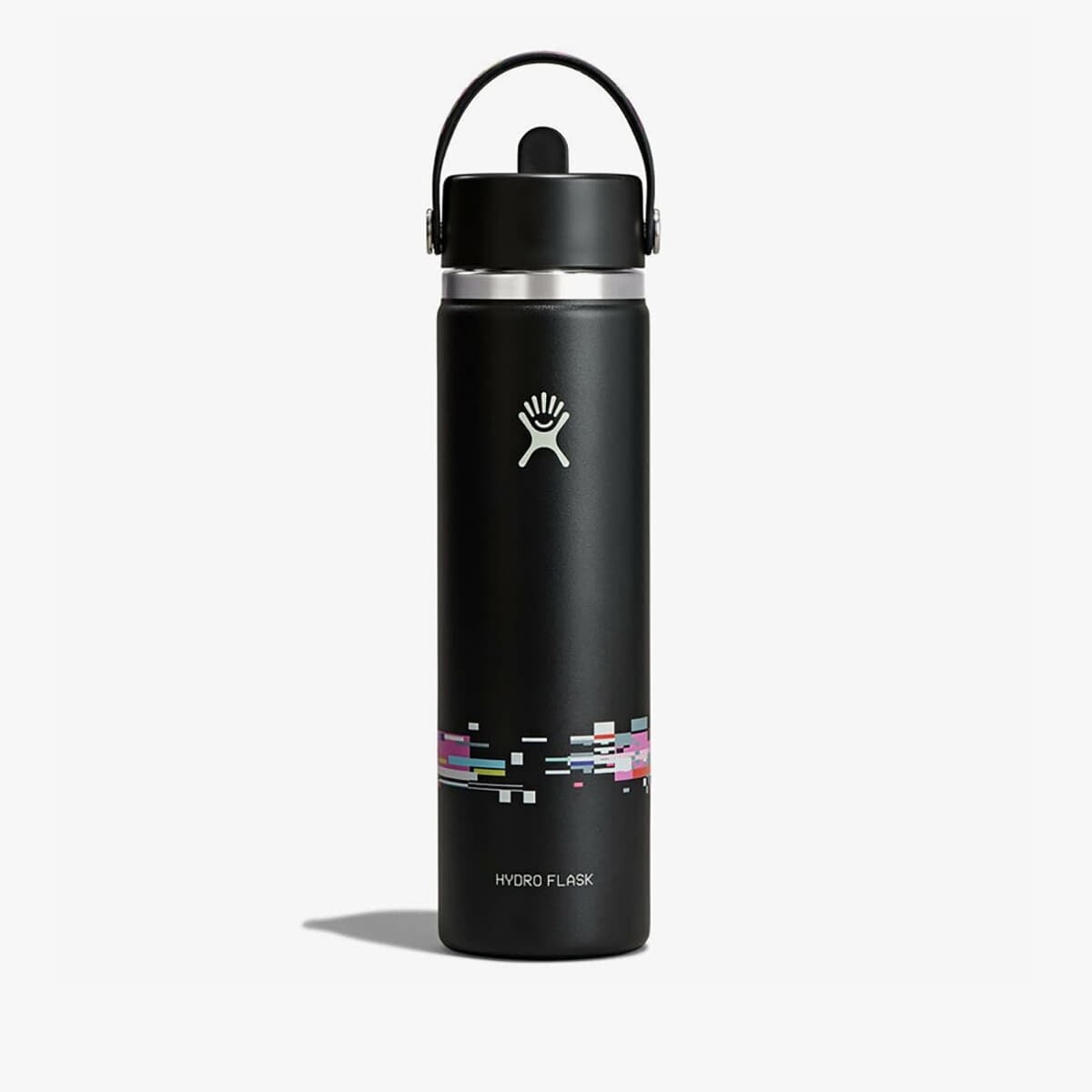 Fľaša Hydro Flask 710 ml Wide Flex Straw Cap Glitch Black 710 ml