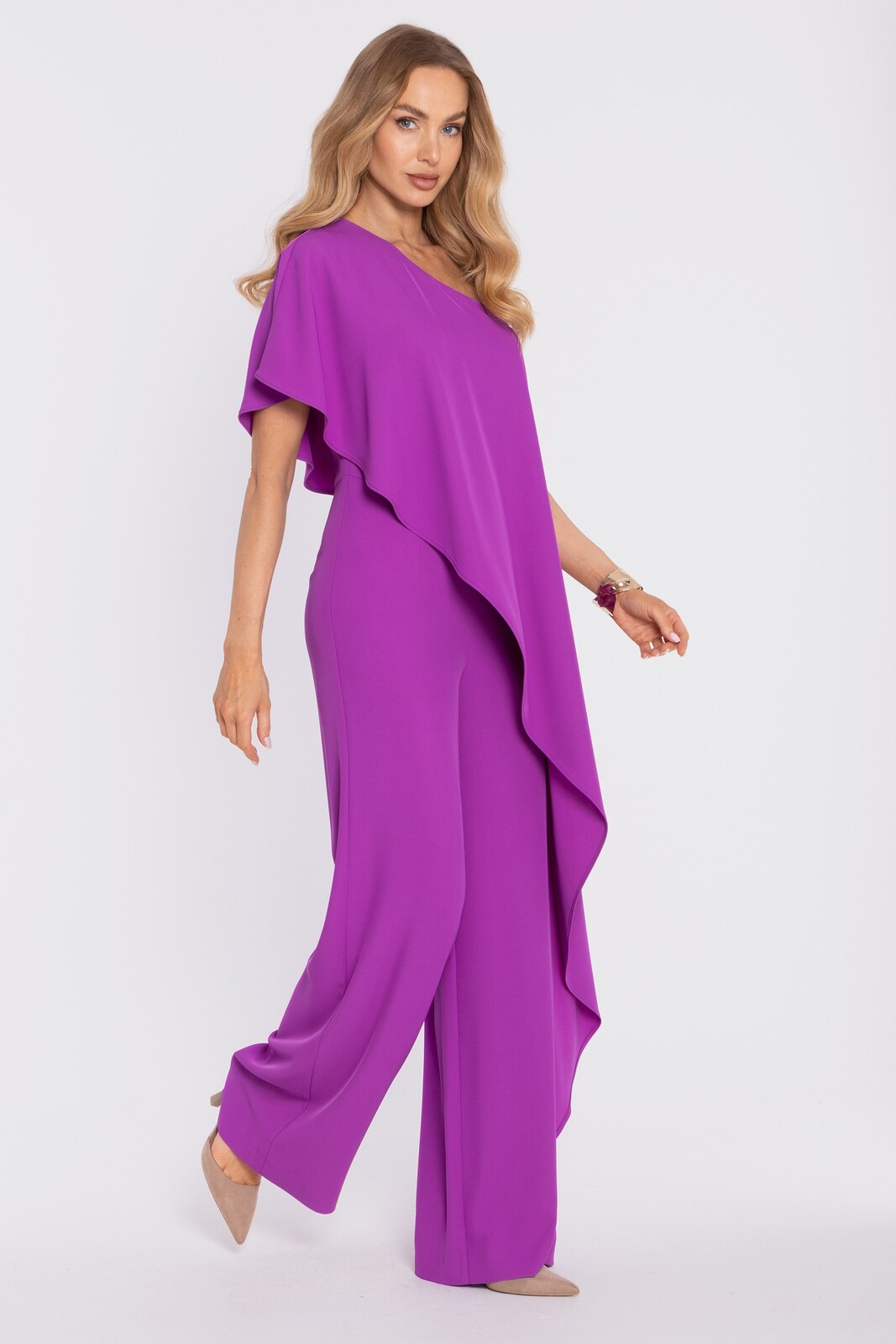 Made Of Emotion Woman's One-shoulder jumpsuit - lavender