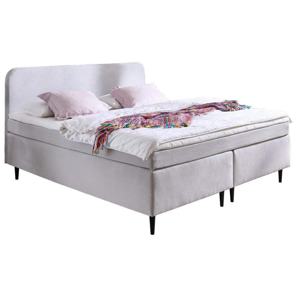 Boxxx BOXSPRINGOVÁ POSTEĽ, 140/200 cm svetlosivá