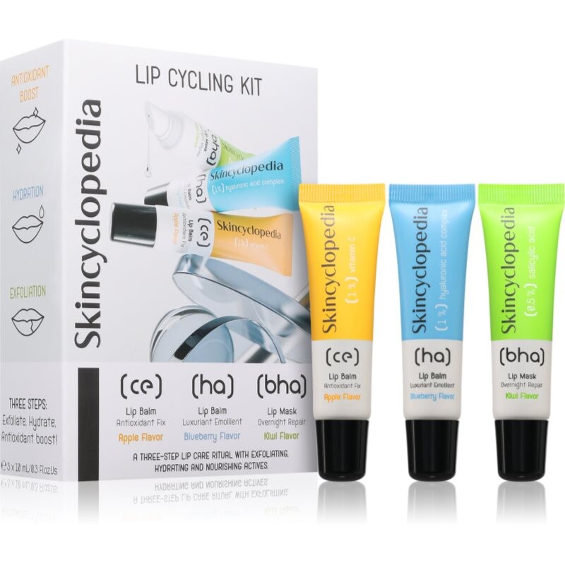 Skincyclopedia Lip Cycling Kit balzam na pery 3x10 ml