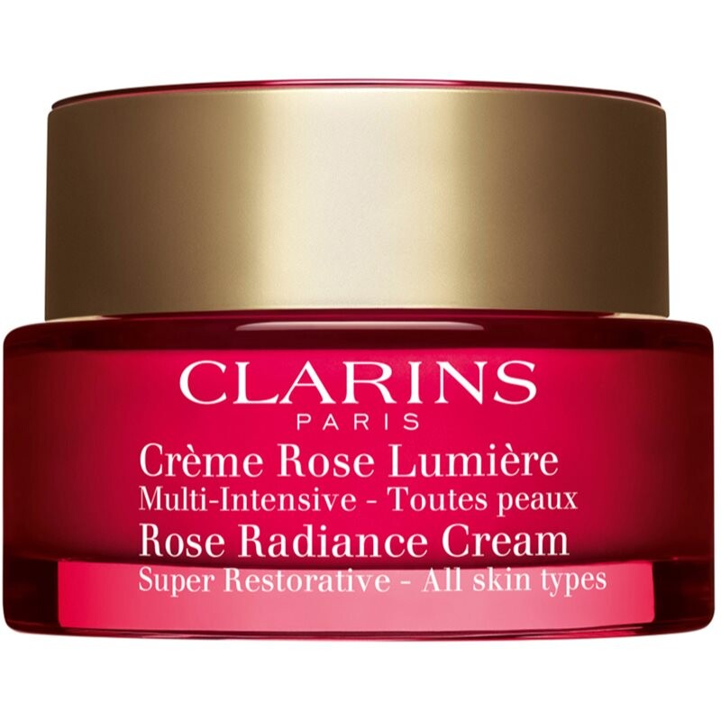 Clarins Rose Radiance Cream Super Restorative obnovujúci denný krém proti vráskam 50 ml