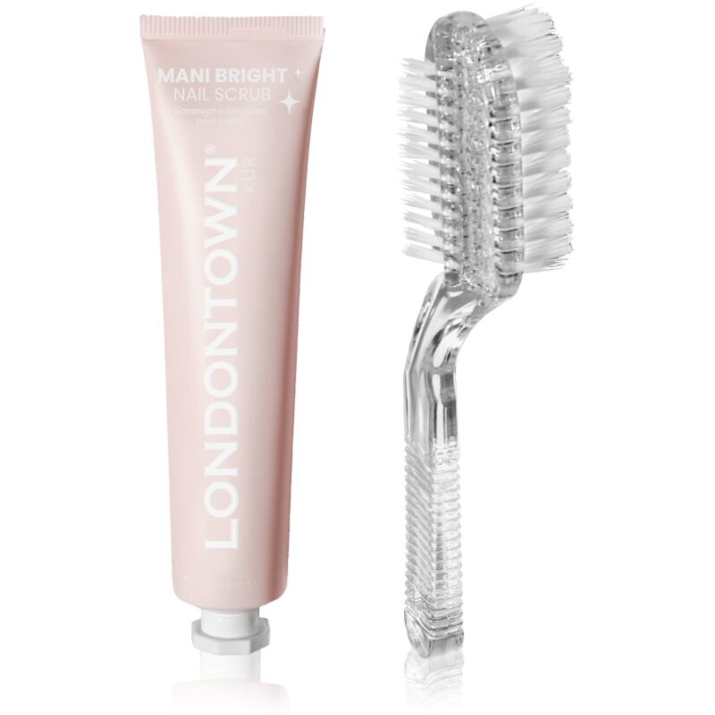 LONDONTOWN Kur Mani Bright peeling na nechty s kefkou 45 ml
