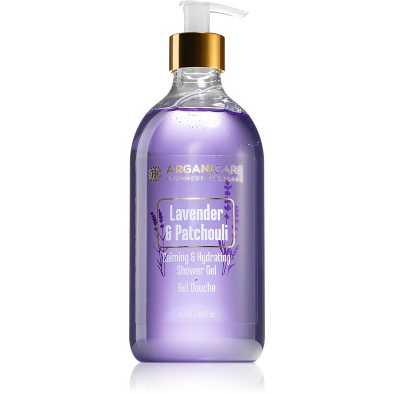 Arganicare Lavender & Patchouli upokojujúci sprchový gél 500 ml