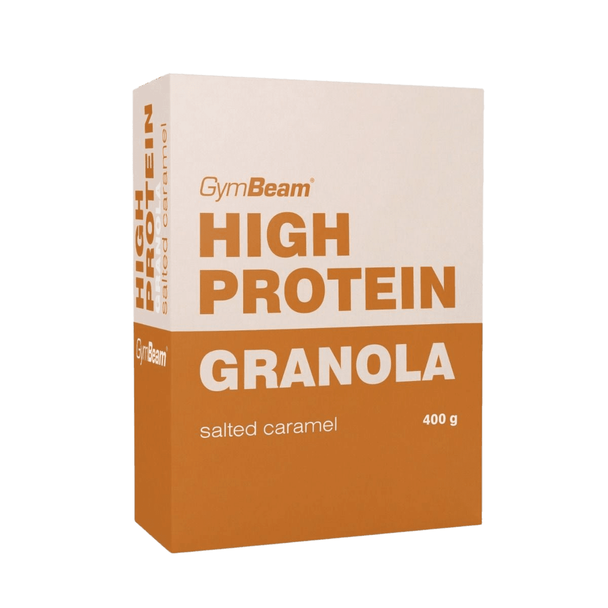GYMBEAM Granola s vysokým obsahom bielkovín slaný karamel 400 g