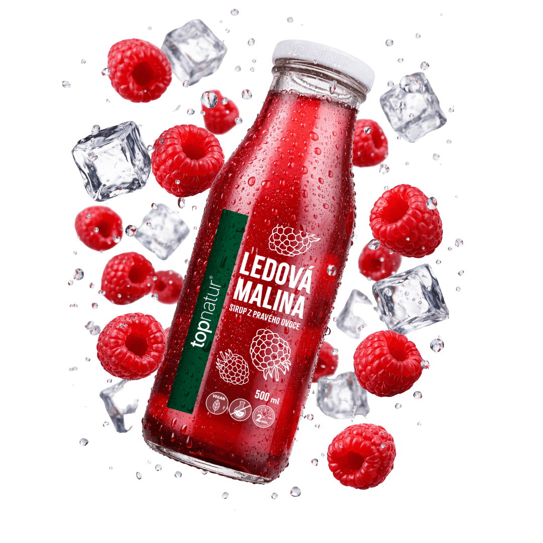 TOPNATUR Ľadová malina - sirup z pravého ovocia 500 ml