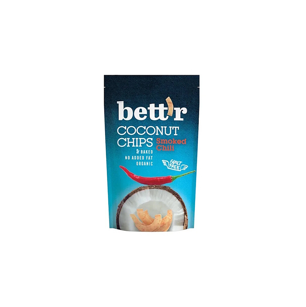 BETT'R Chipsy kokosové s chilli BIO 70 g