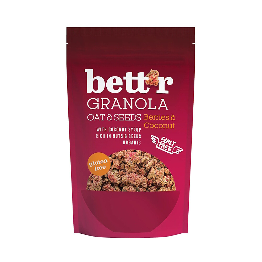 BETT'R Granola s ovocím a kokosom bezlepková BIO 300 g
