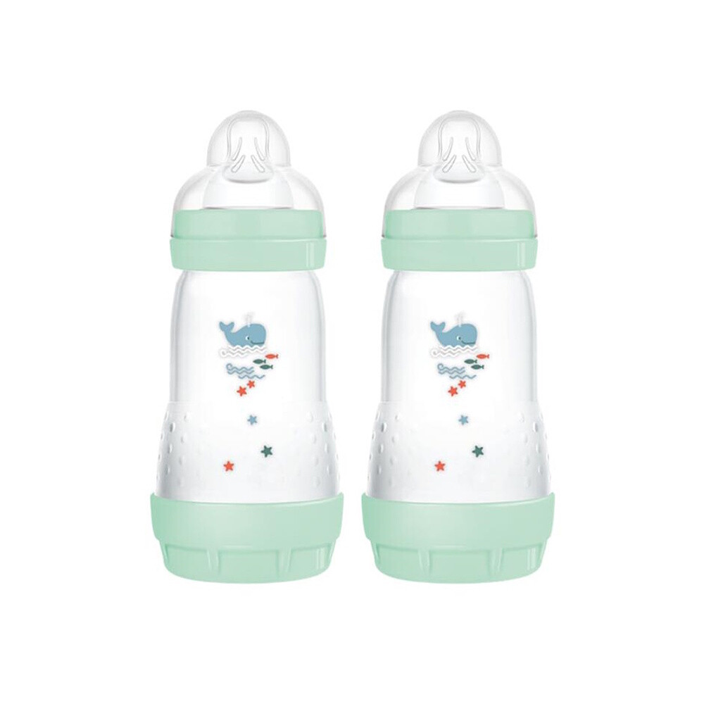MAM Anti-colic fľaša mätová 2+m 260 ml 2 kusy