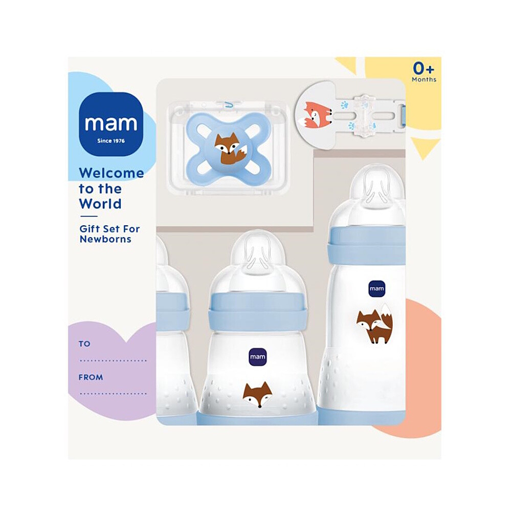 MAM Welcome to the world darčekový dojčenský set modrý 5 kusov