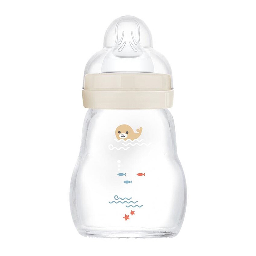 MAM Feel good bottle fľaša 0+m béžová 170 ml