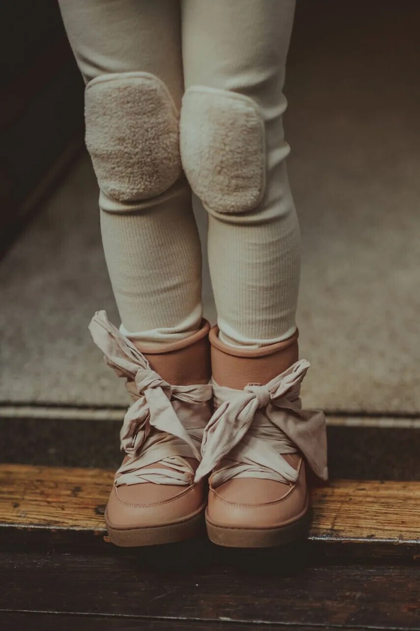 Donsje Detské kožené snehule Donsje Ganza Boots
