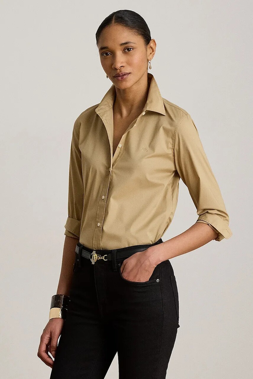 Lauren Ralph Lauren košeľa dámska s bavlnou