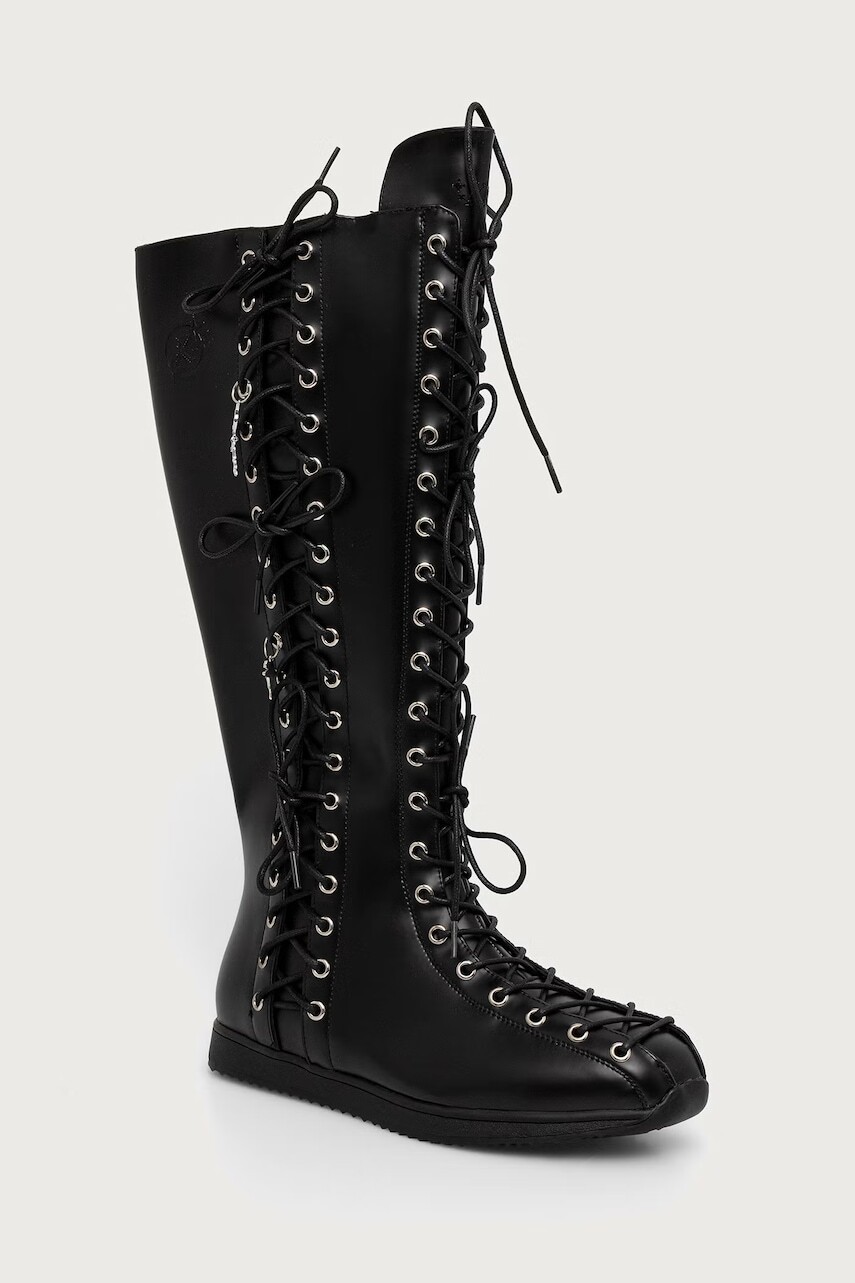 Koi Footwear Numinous Lace Up Charm Long Boots čižmy dámske