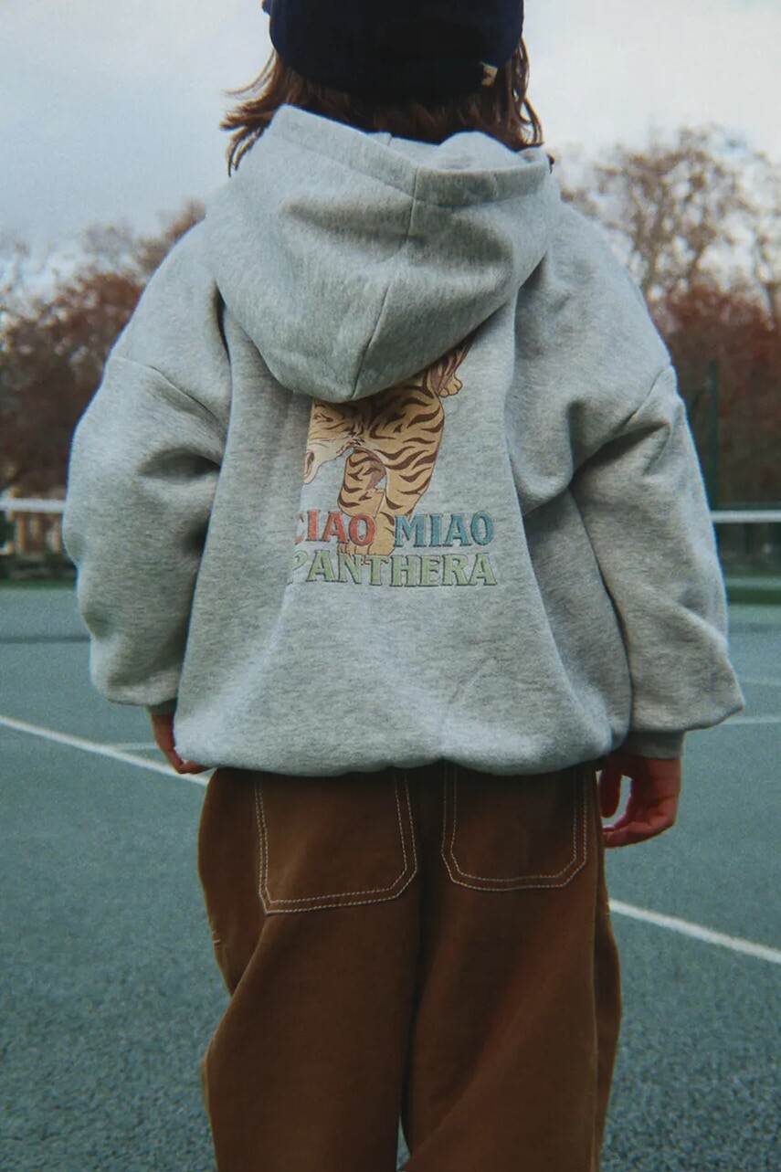 Konges Sløjd mikina na zips s kapucňou detská s bavlnou LOU SWEAT ZIP HOOD GOTS