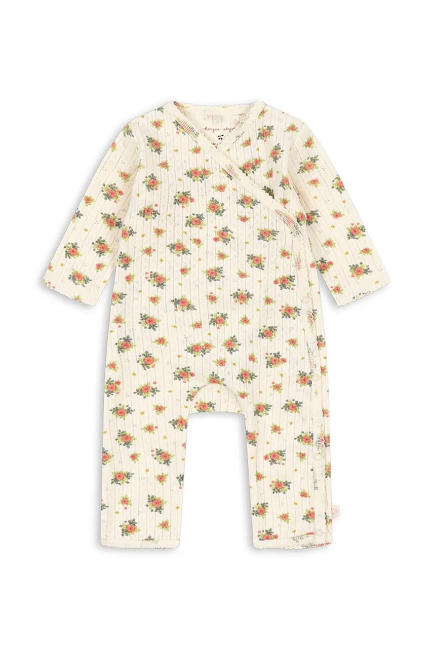 Konges Sløjd overal dojčenský bavlnený MINNIE NEWBORN ONESIE GOTS