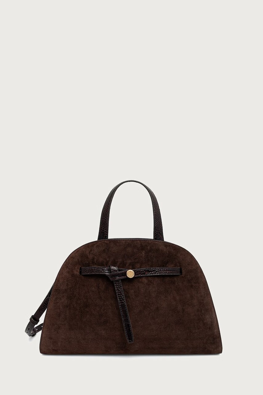 Tory Burch kabelka dámska semišová Romy Suede Bauletto