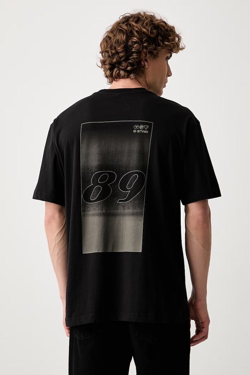 G-Star tričko pánske bavlnené Back gr relaxed r t