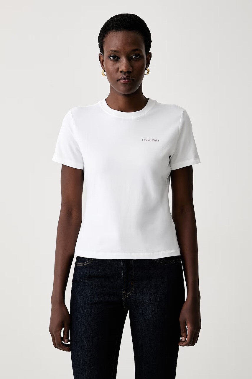 Calvin Klein tričko dámske bavlnené s elastanom