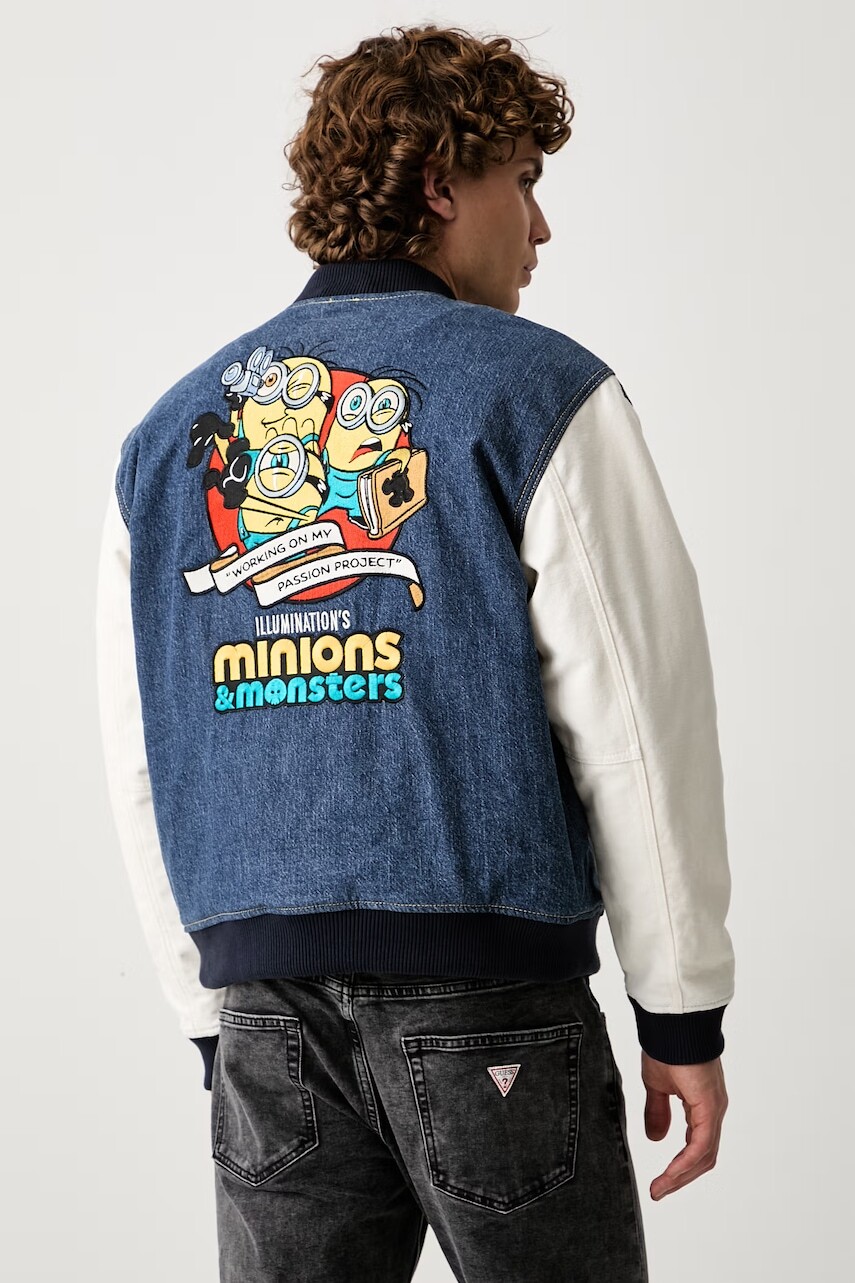 Guess Jeans bunda bomber pánska rifľová