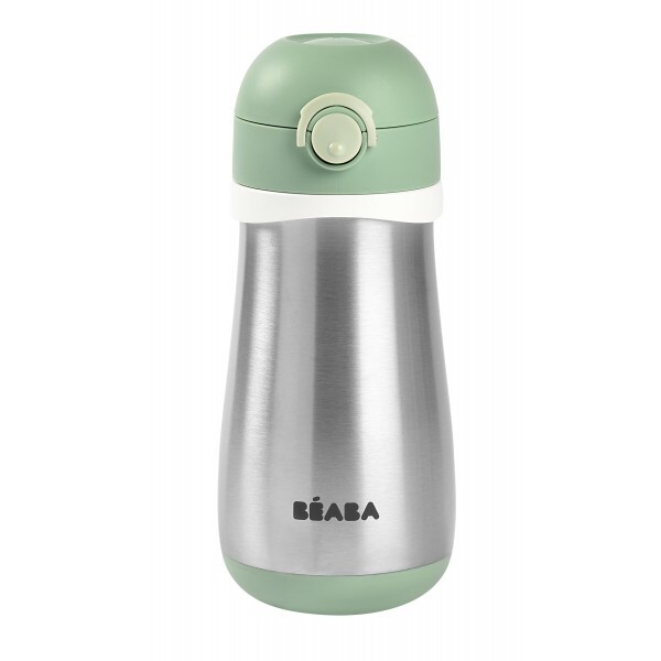 Beaba nerezový termoizolačný hrnček 350 ml zelený