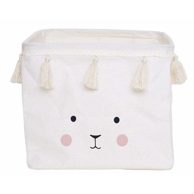 Jabadabado Úložný box biely Zajačik malý
