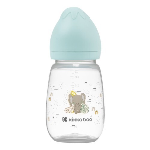 KikkaBoo dojčenská fľaša 260 ml Savana mentolová 3m+