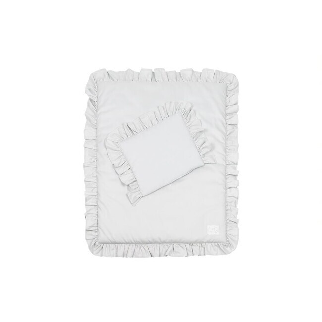 Posteľná bielizeň Simply Glamour s výplňou - Svetlo sivá (65 x 50 cm)