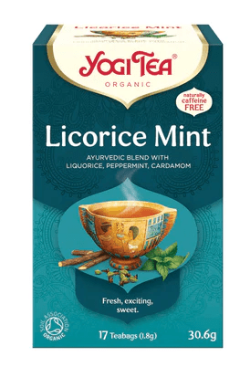 YOGI TEA Čaj Sladkého drievka Mäta BIO 17 x 1.8 g