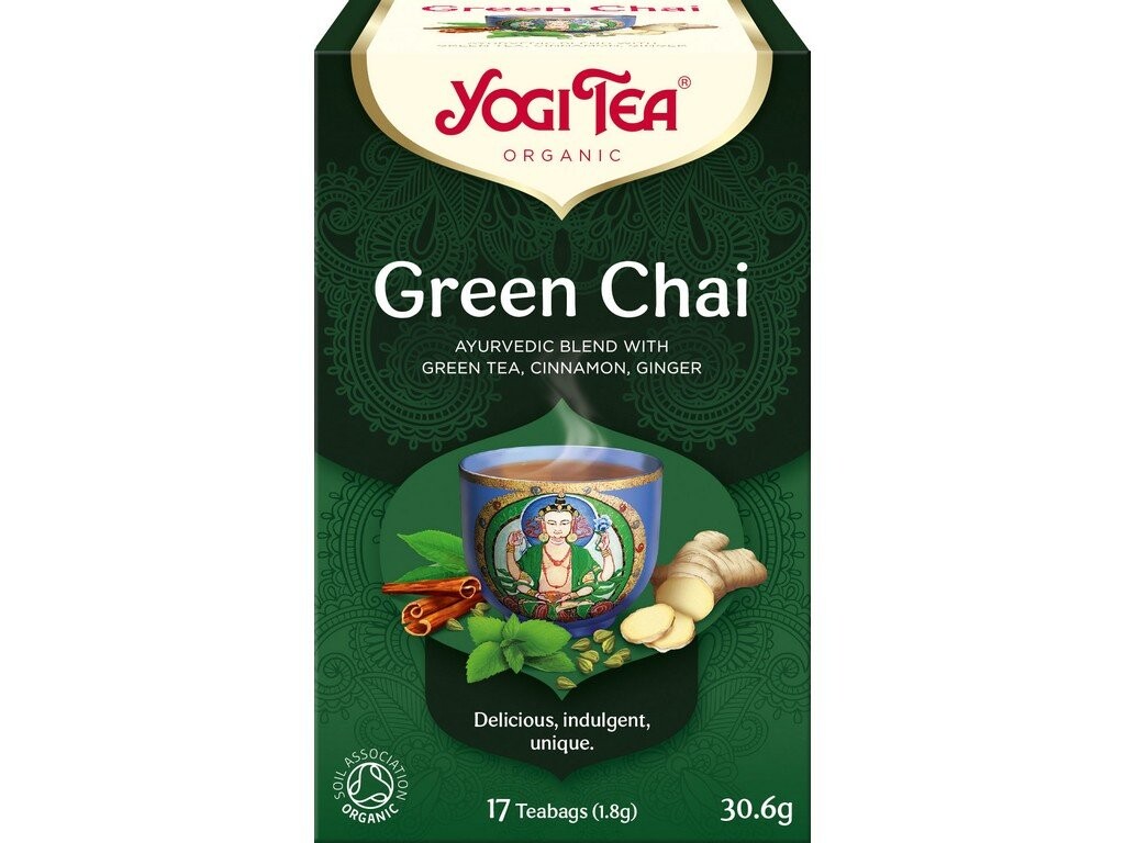 YOGI TEA Bio Zelený chai vrecúška 17 vrecúšok