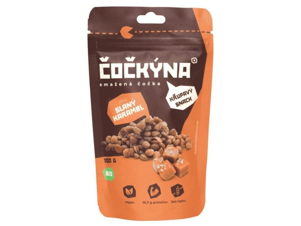 COUNTRY LIFE Šošovica smažená - slaný karamel BIO 100 g