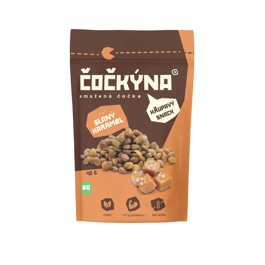 COUNTRY LIFE Šošovica smažená - slaný karamel BIO 40 g