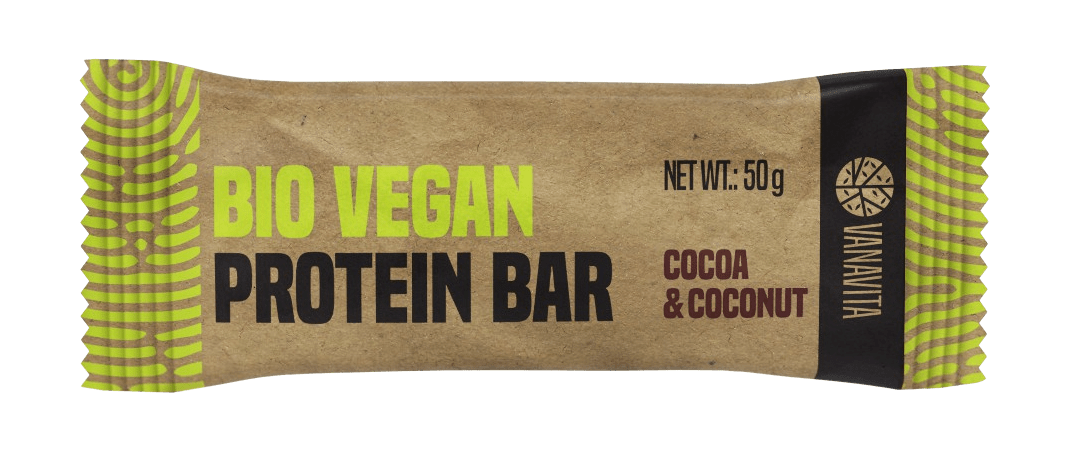 VANAVITA Proteínová tyčinka BIO Vegan Bar kakao a kokos 50 g