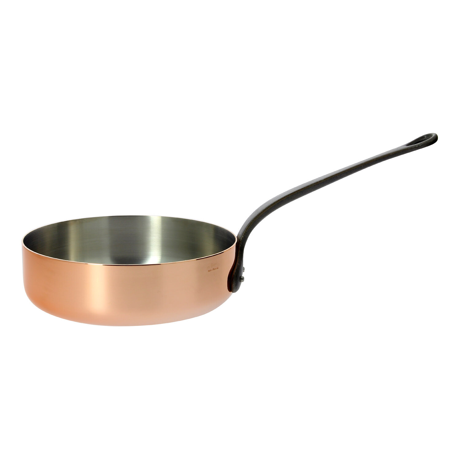 Medená panvica na soté s liatinovou rukoväťou Ø 24 cm Inocuivre de Buyer