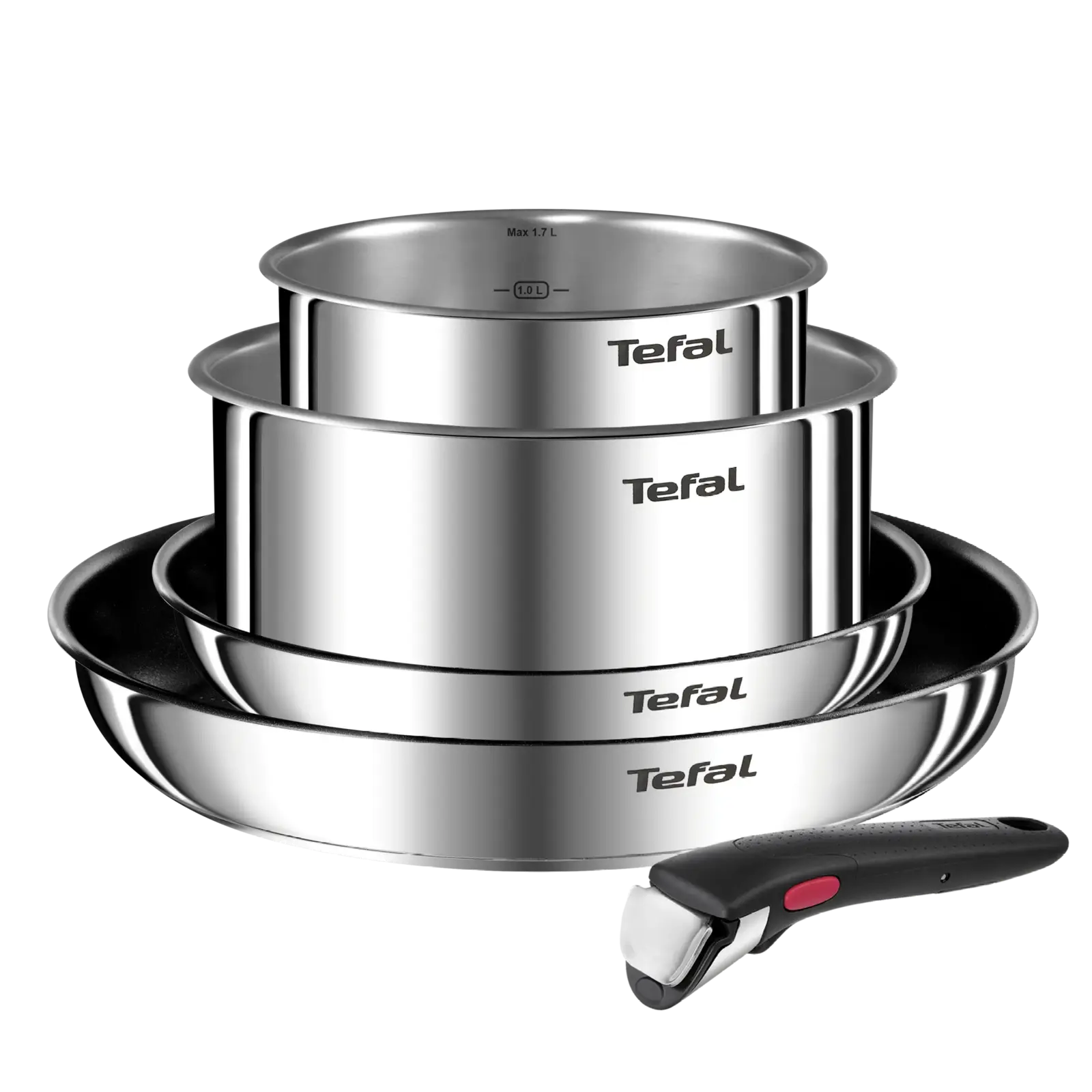 Súprava hrncov INGENIO EMOTION, sada 5 ks, nerezová oceľ, Tefal
