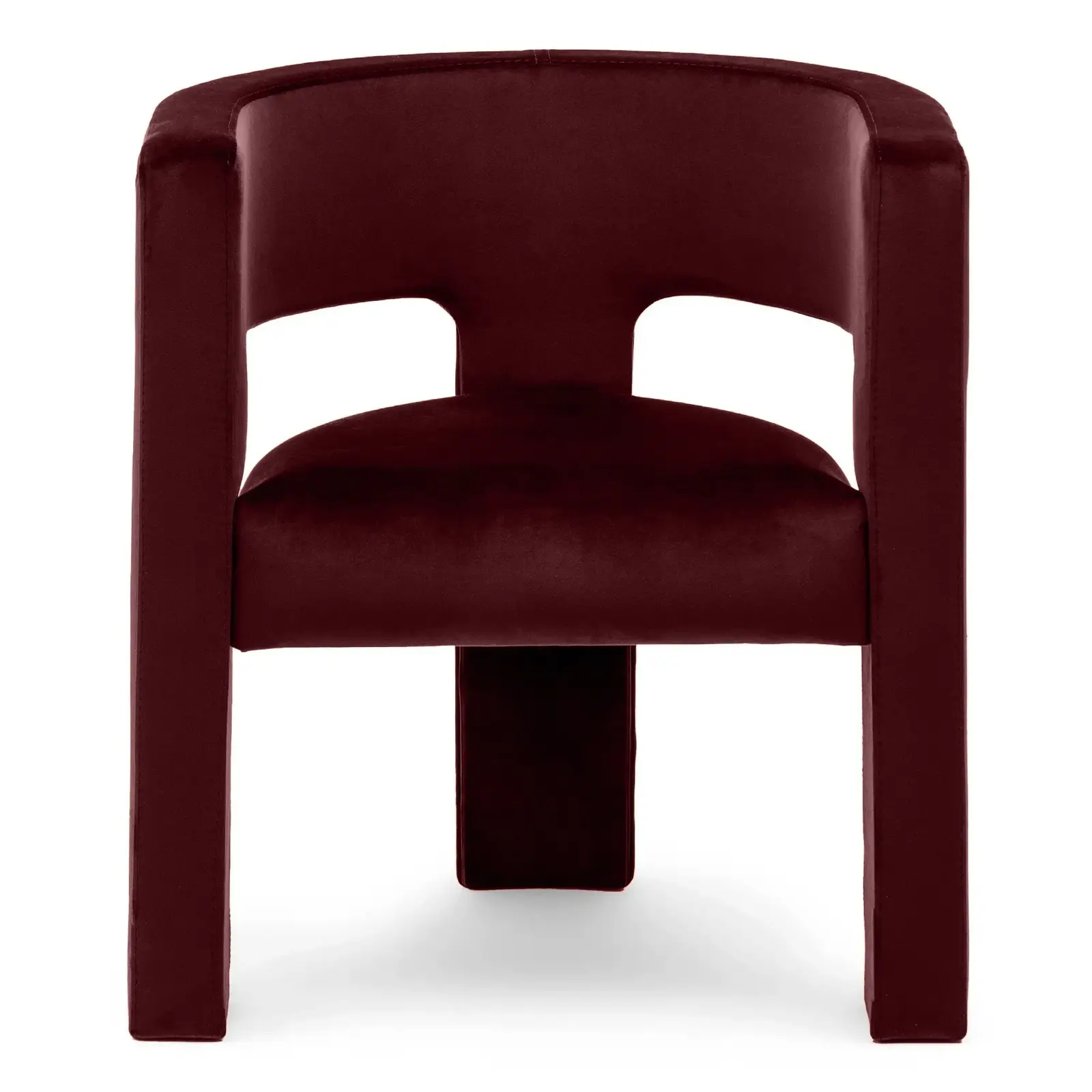 Designové křeslo Alpah samet bordó