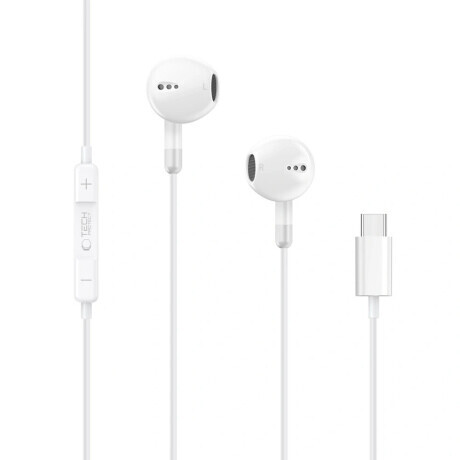 Tech-Protect Core G4 slúchadlá do uší USB-C, biele