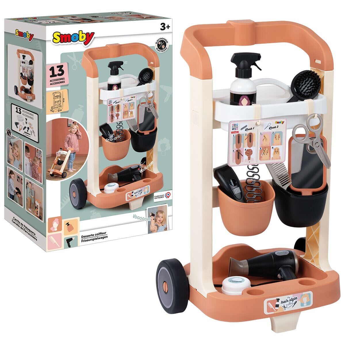 Smoby Vozík pre malú kaderníčku s príslušenstvom
