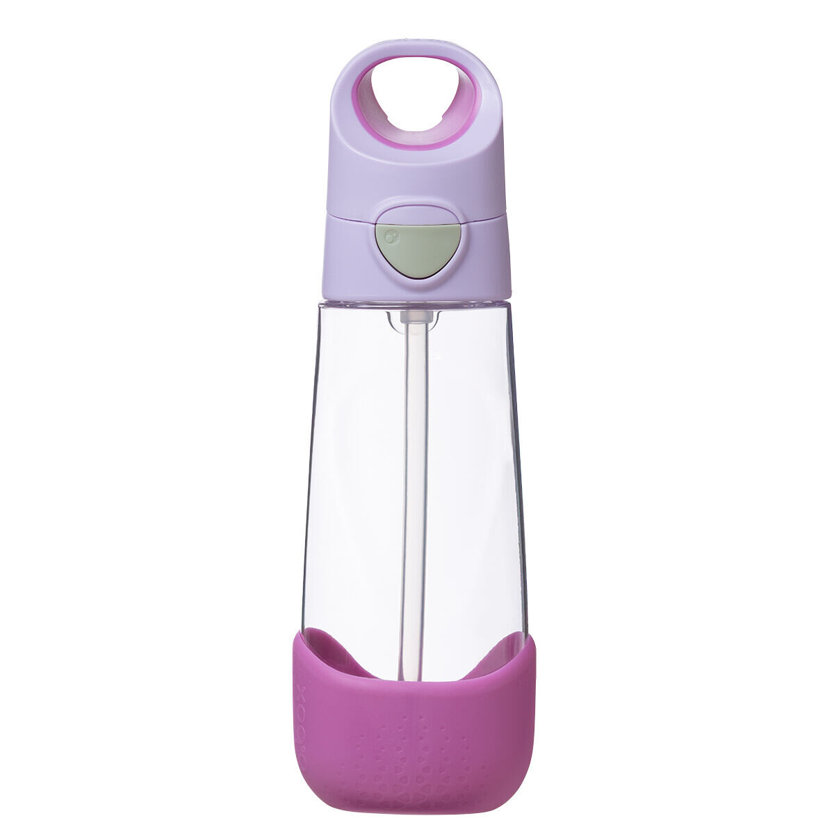 b.box Fľaša na pitie so slamkou 600 ml - sugar plum